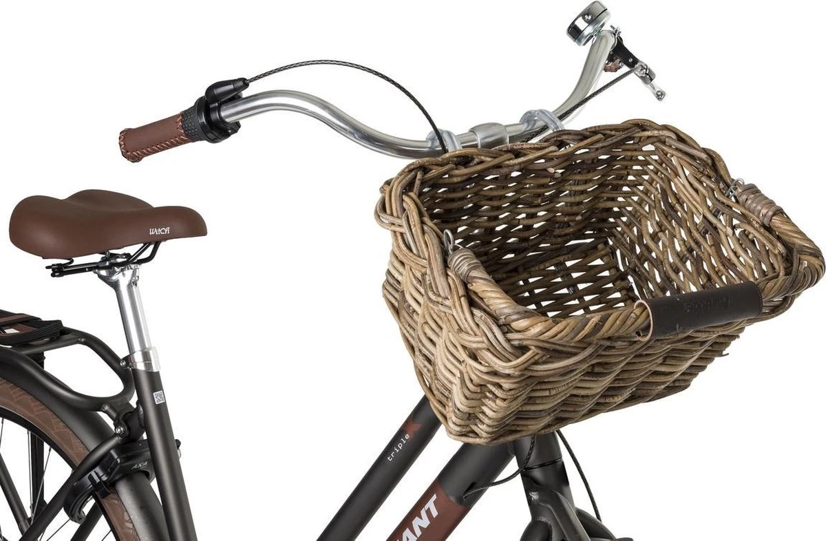 Fastrider Elif Rotan Fietsmand - Bruin - 16L - Handgemaakt - Afbeelding 2