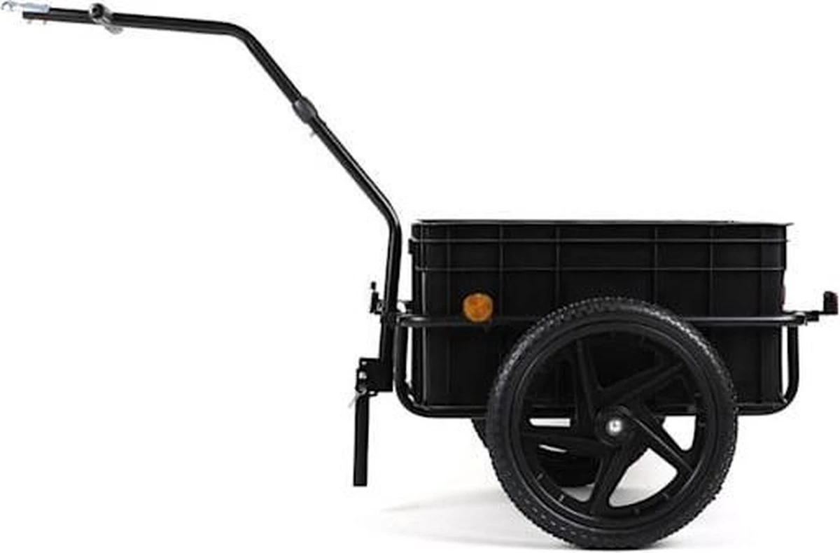 DURAMAXX Big Mike Fietskar - Fietsaanhanger - 70 Liter - Zwart - Afbeelding 3