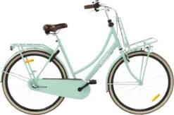 Nogan Vintage N3 - Transportfiets - Damesfiets - 28 Inch / 57 Cm - 3 Versnellingen - Oslo Groen