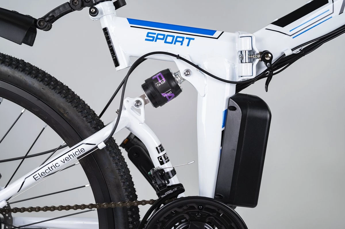 Myatu E-Bike 26-inch E-bike Voor Vrouwen En Mannen, Mountainbike Elektrische Fiets Met 36V 10.4AH Accu En Shimano 21 Versnellingen, 21 Versnellingen, Derailleur, 250 W - Afbeelding 2