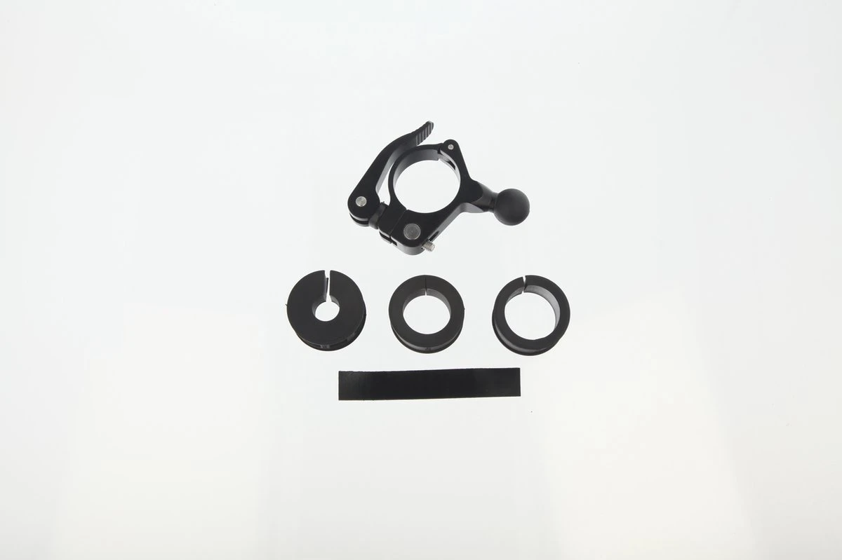 MANOS LIBRES - MODEL E PRO | TELEFOONHOUDER SCOOTER, MOTOR | SPIEGEL | UNIVERSEEL | ZWART | PIAGGIO | VESPA | ZIP - Afbeelding 8