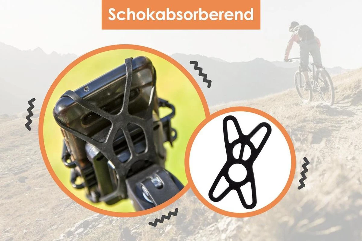 FONSAFE® Telefoonhouder Fiets - Universeel En Schokbestendig Voor GSM - Handsfree Bellen - 360° Draaibaar - Smartphone Houder Fiets - Iphone - Samsung - Huawei - Afbeelding 15