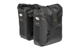 New Looxs Varo Double Dubbele Fietstas Racktime - 100% Waterdicht - Afneembaar - 40 Liter - Zwart