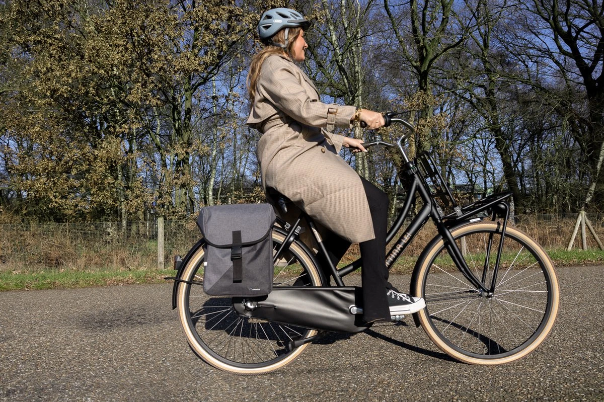 Ekostar® Online Shopping - Dubbele Fietstas - Donker En Licht Grijs - Waterafstotend - Fietstas - 34 Liter - Fietstassen Elektrische Fietsen - Afbeelding 8