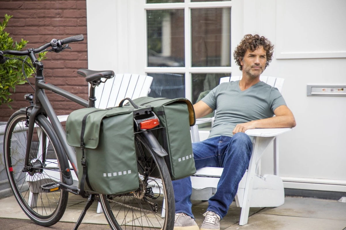 New Looxs Odense Dubbele Fietstas MIK - 39 Liter - Zwart - Afbeelding 11