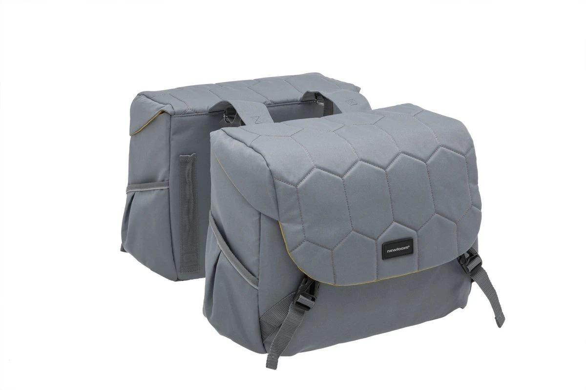 New Looxs Quilted Mondi Joy Double Dubbele Fietstas - 38 Liter - Zwart - Afbeelding 6
