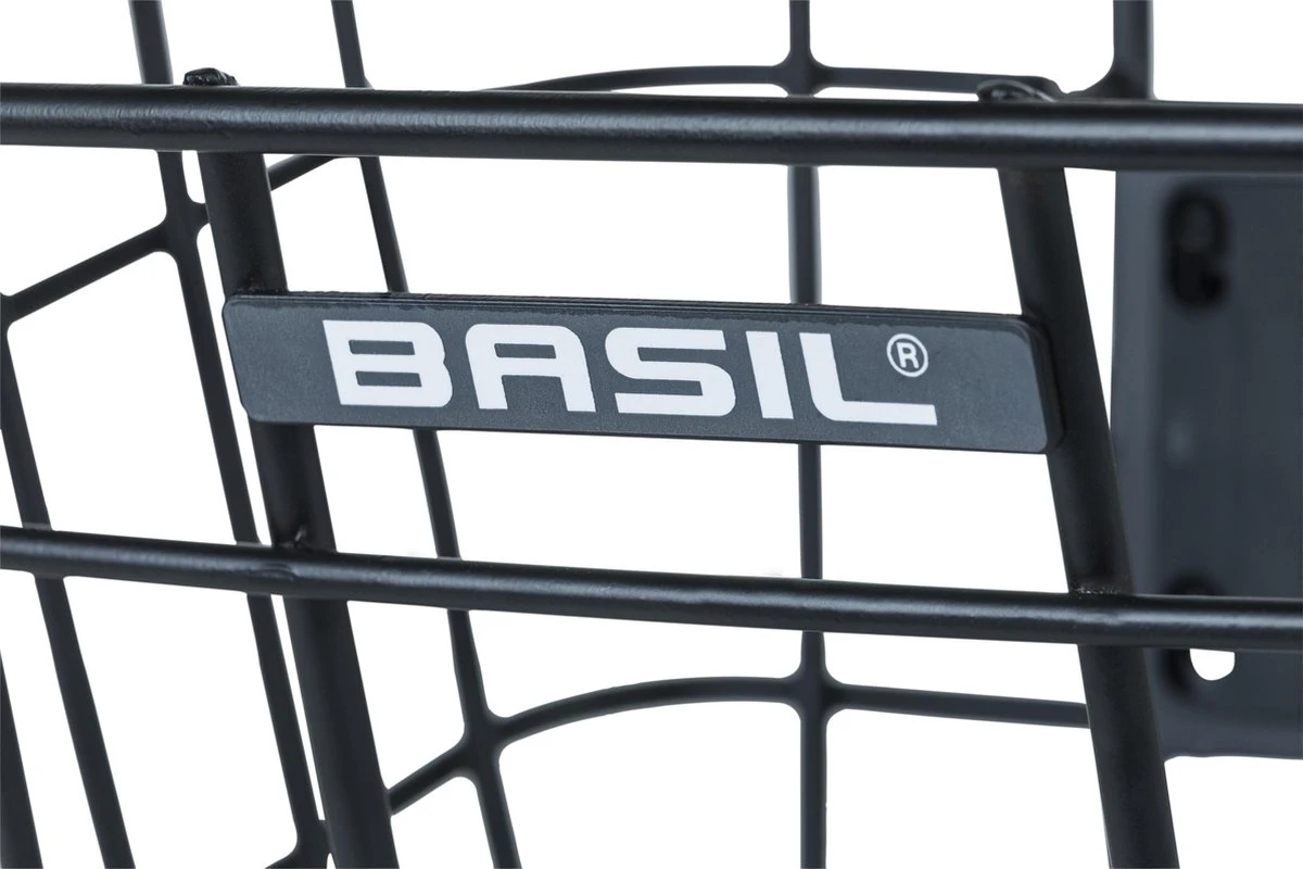 Basil Bremen Alu KF Fietsmand - Voor - Aluminium - Matzwart - Afbeelding 3
