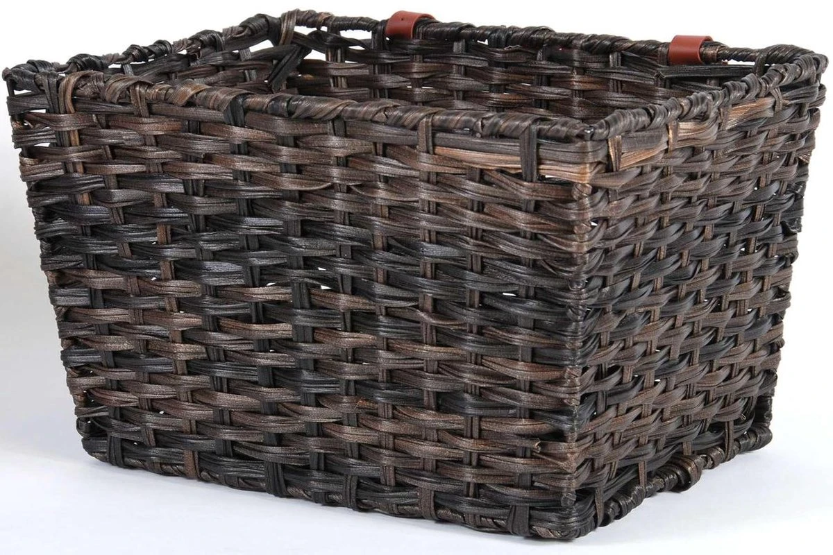 Volare Grote Gevlochten Fietsmand - Afbeelding 8