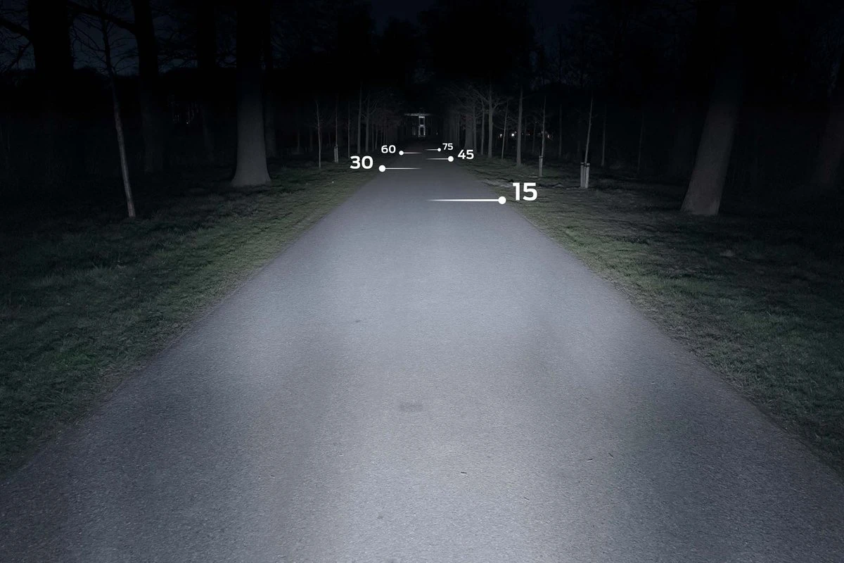 AXA Blueline 30 T - Fietslamp Voorlicht - LED Koplamp - Auto On Fietsverlichting – Steady - Dynamo - 30 Lux - Afbeelding 3