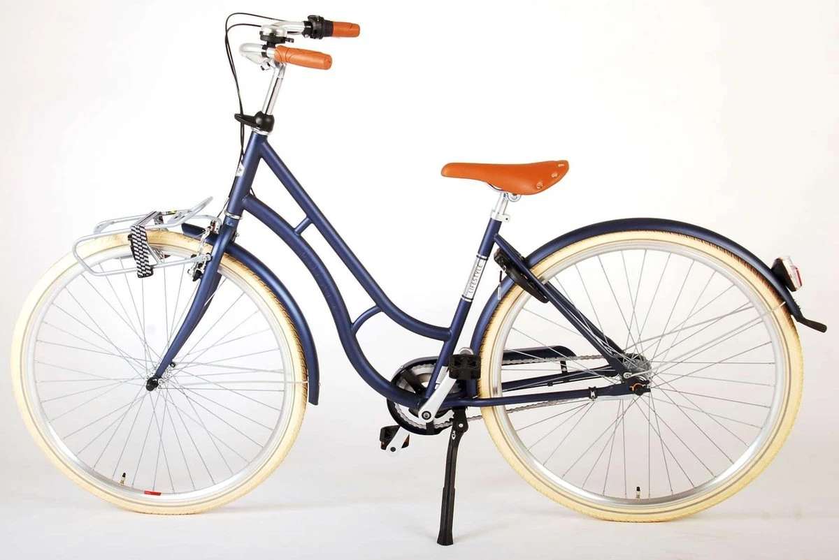 Volare Lifestyle Meisjesfiets - Tiener - 48 Cm - Lage Zadelstand - Blauw - 3 Versnellingen - Afbeelding 5