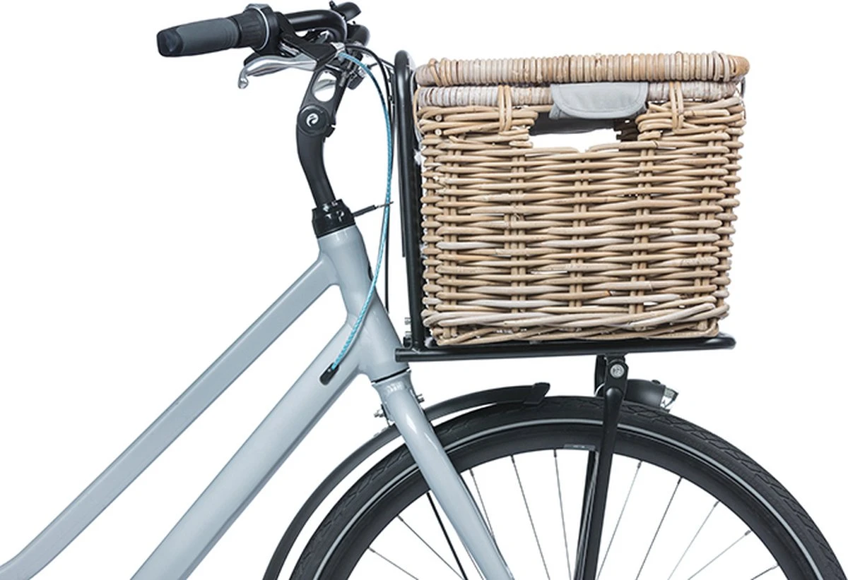 Basil Denton Fietsmand L - Voor - Rotan - Grijs - Large - Afbeelding 7