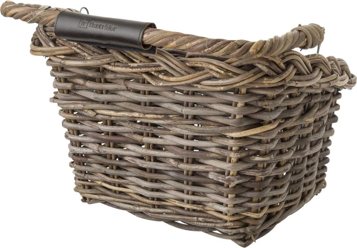Fastrider Elif Rotan Fietsmand - Bruin - 16L - Handgemaakt