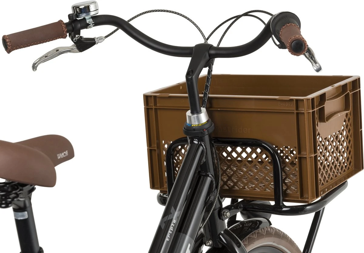 Fastrider Fietskrat Medium - Bruin - 22L - Afbeelding 4