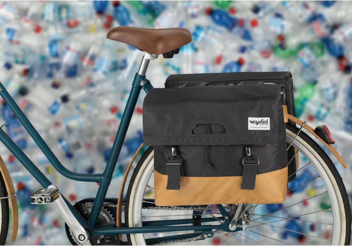 Urban Proof Fietstas Dubbel 40L Recycled Grijs Geel - UP400580 - Afbeelding 12
