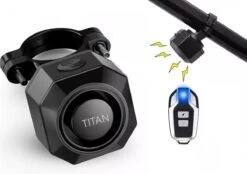 Titan Fietsalarm (2023 Model ) - Fietsalarm - Fietsslot Met Alarm - Alarm Met Afstandsbediening