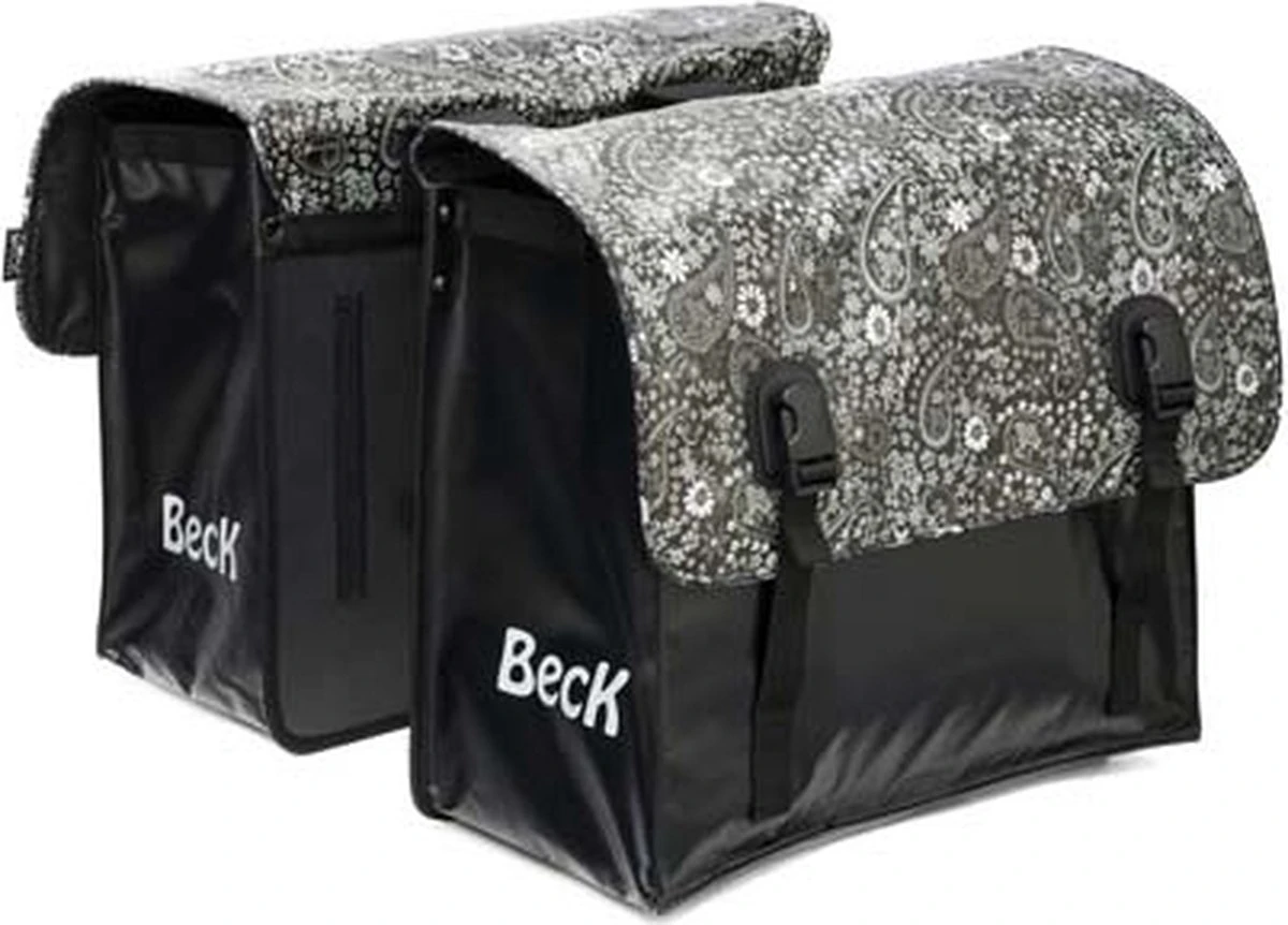Beck Big Dubbele Fietstas 65L - Blackish Pattern