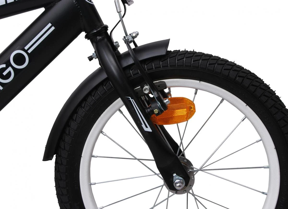 Amigo BMX Fun Jongensfiets - Kinderfiets 16 Inch - Matzwart - Afbeelding 12