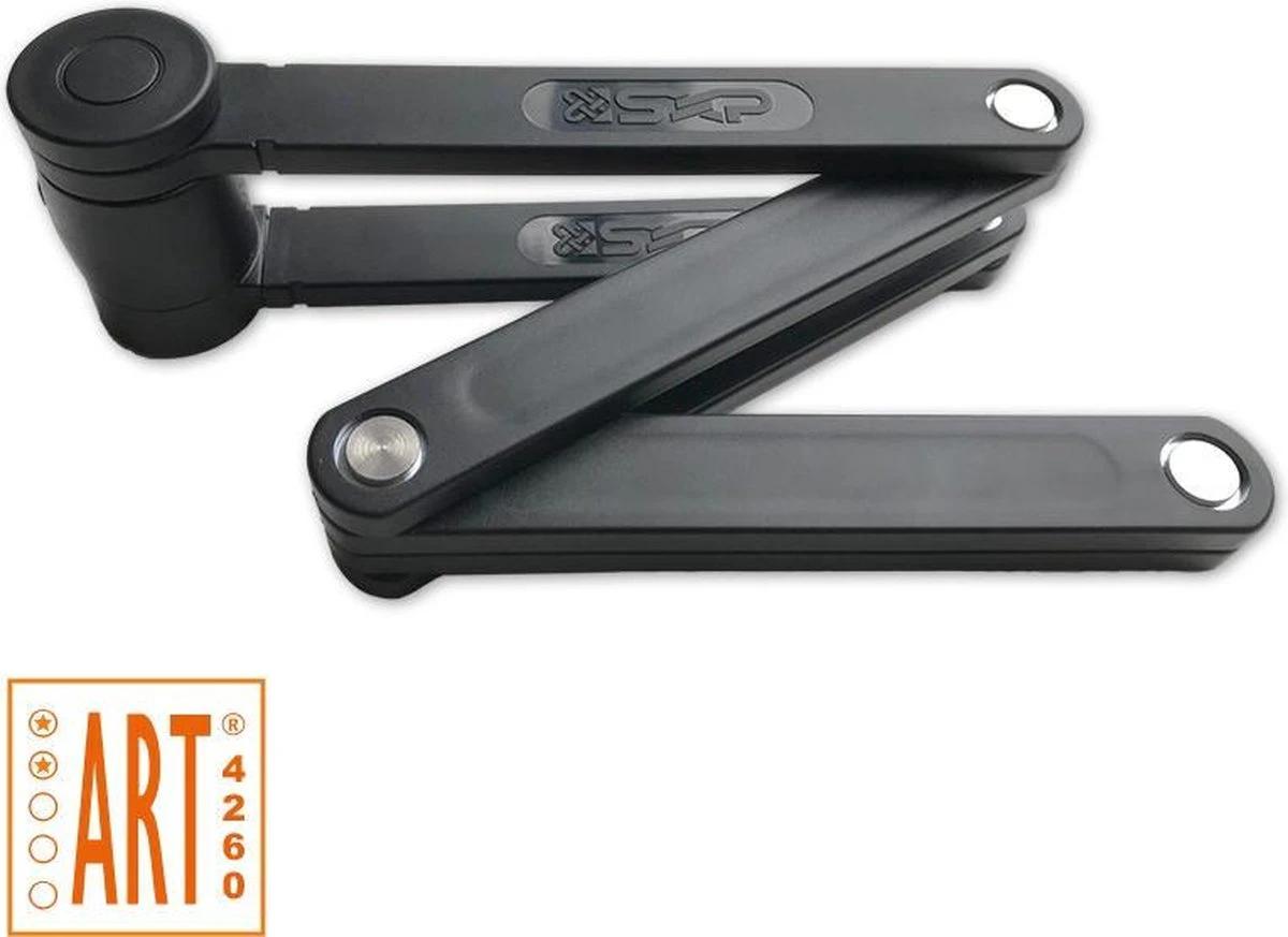 Sxp Vouwslot Art-2 Staal 100 Cm Zwart 11-delig - Afbeelding 7