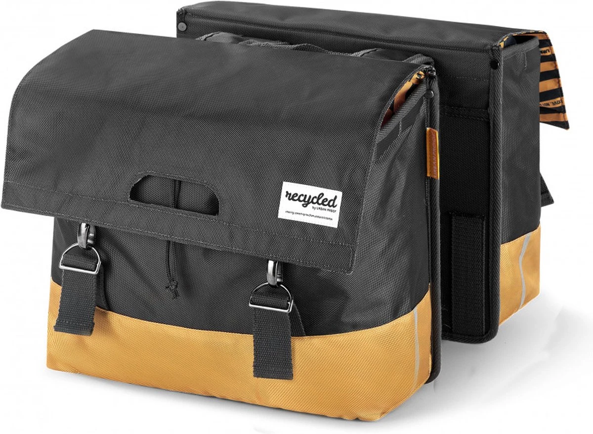 Urban Proof Fietstas Dubbel 40L Recycled Grijs Geel - UP400580 - Afbeelding 17
