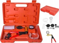 Merkloos Complete Vacuum Tester Remontluchter Set - Remontluchting Set Met Vacuumpomp - Remontluchtingsset Voor Auto & Motor Remmen Ontluchten - Met Koffer
