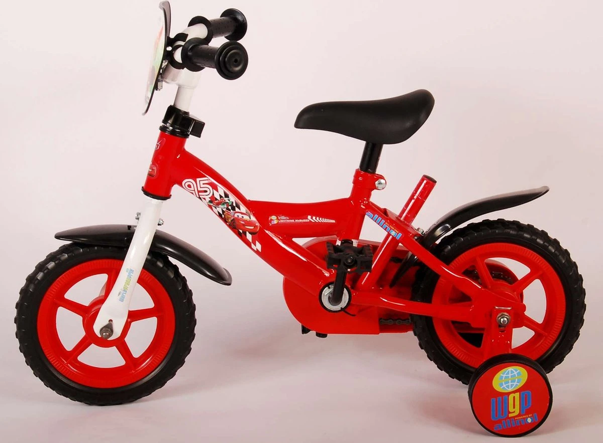 Disney Cars Kinderfiets - Jongens - 10 Inch - Rood - Doortrapper - Afbeelding 7
