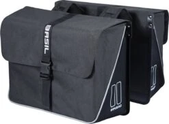Basil Forte Dubbele Fietstas - Zwart - 35 Liter