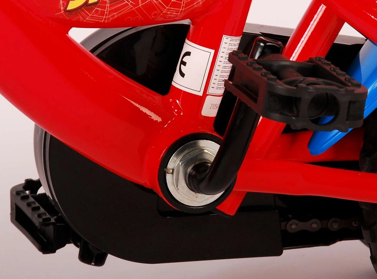 Marvel Spider-Man Kinderfiets - Jongens - 10 Inch - Rood/Blauw - Doortrapper - Afbeelding 6