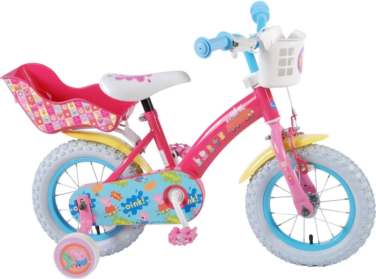 Volare Peppa Pig Kinderfiets - Meisjes - 12 Inch - Roze - Afbeelding 2