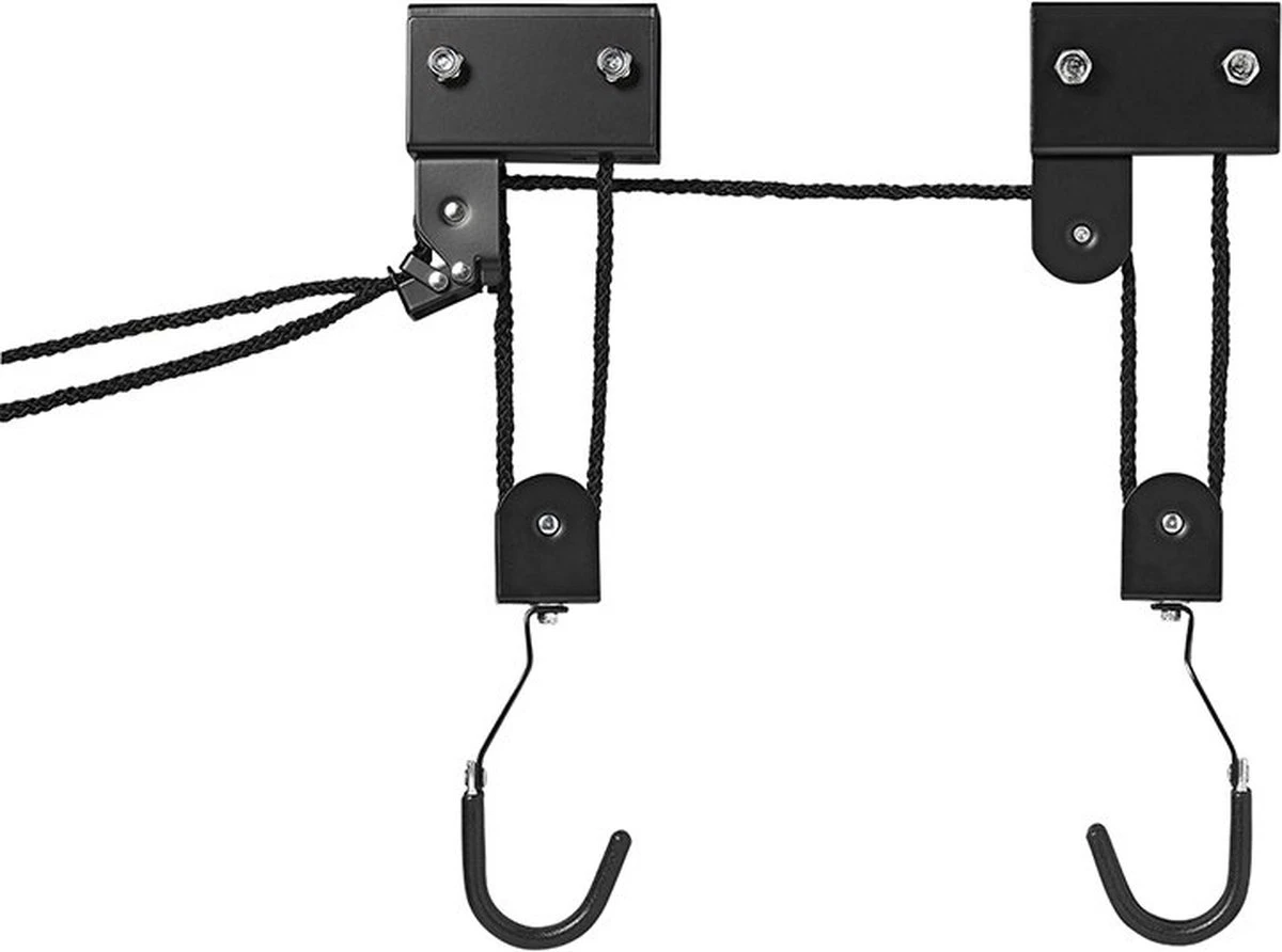 Crius Fietslift - Fiets Ophangsysteem - Met Katrollen - XL - Voor Plafondbevestiging - Tot 57KG - Afbeelding 2