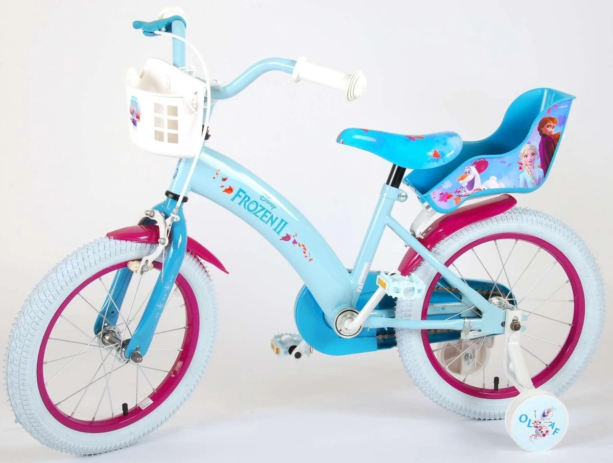 Volare Disney Frozen 2 - Kinderfiets - Meisjes - 16 Inch - Blauw/Paars - Afbeelding 16