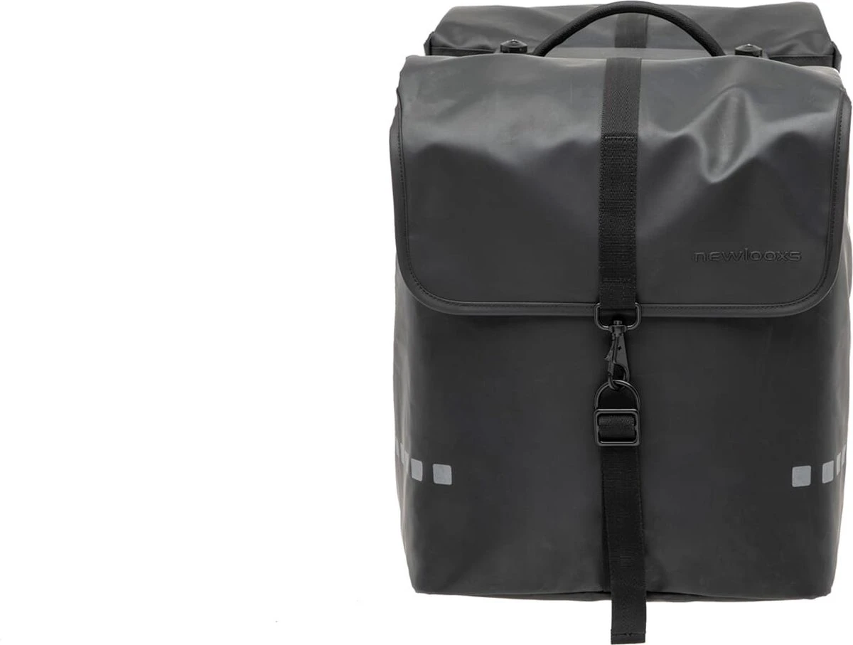 New Looxs Odense Dubbele Fietstas MIK - 39 Liter - Zwart - Afbeelding 3
