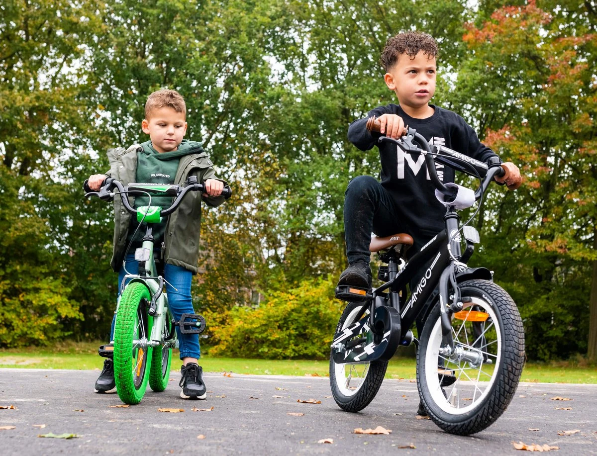 Amigo BMX Fun Jongensfiets - Kinderfiets 16 Inch - Matzwart - Afbeelding 5
