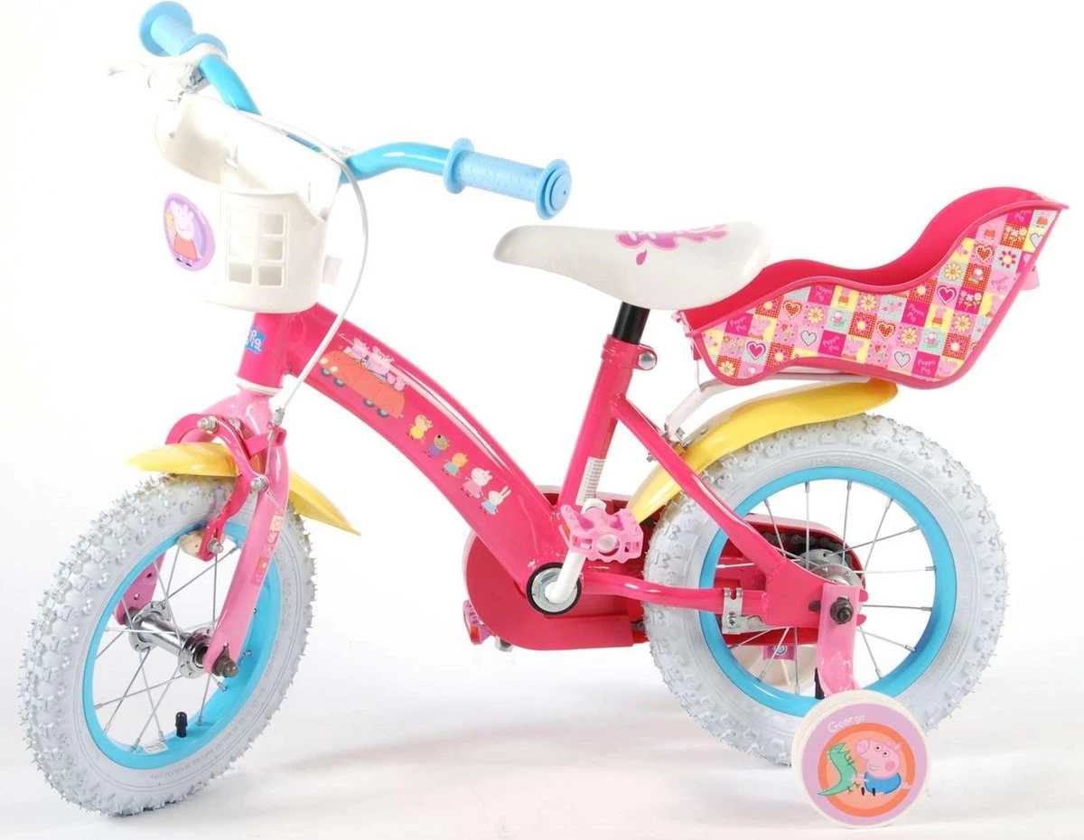 Volare Peppa Pig Kinderfiets - Meisjes - 12 Inch - Roze - Afbeelding 14