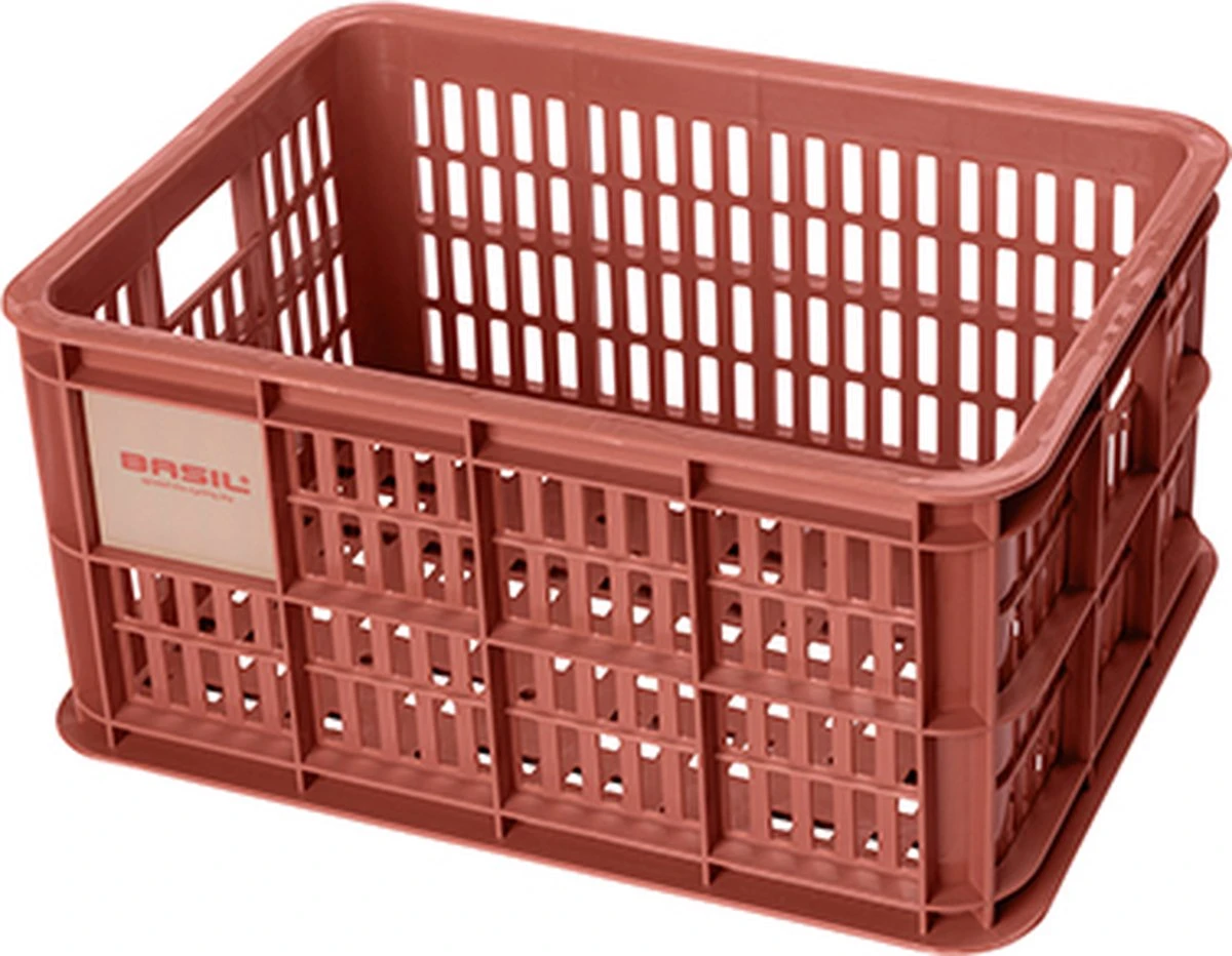 Basil Fietskrat S - Klein - 17.5 Liter - Rood