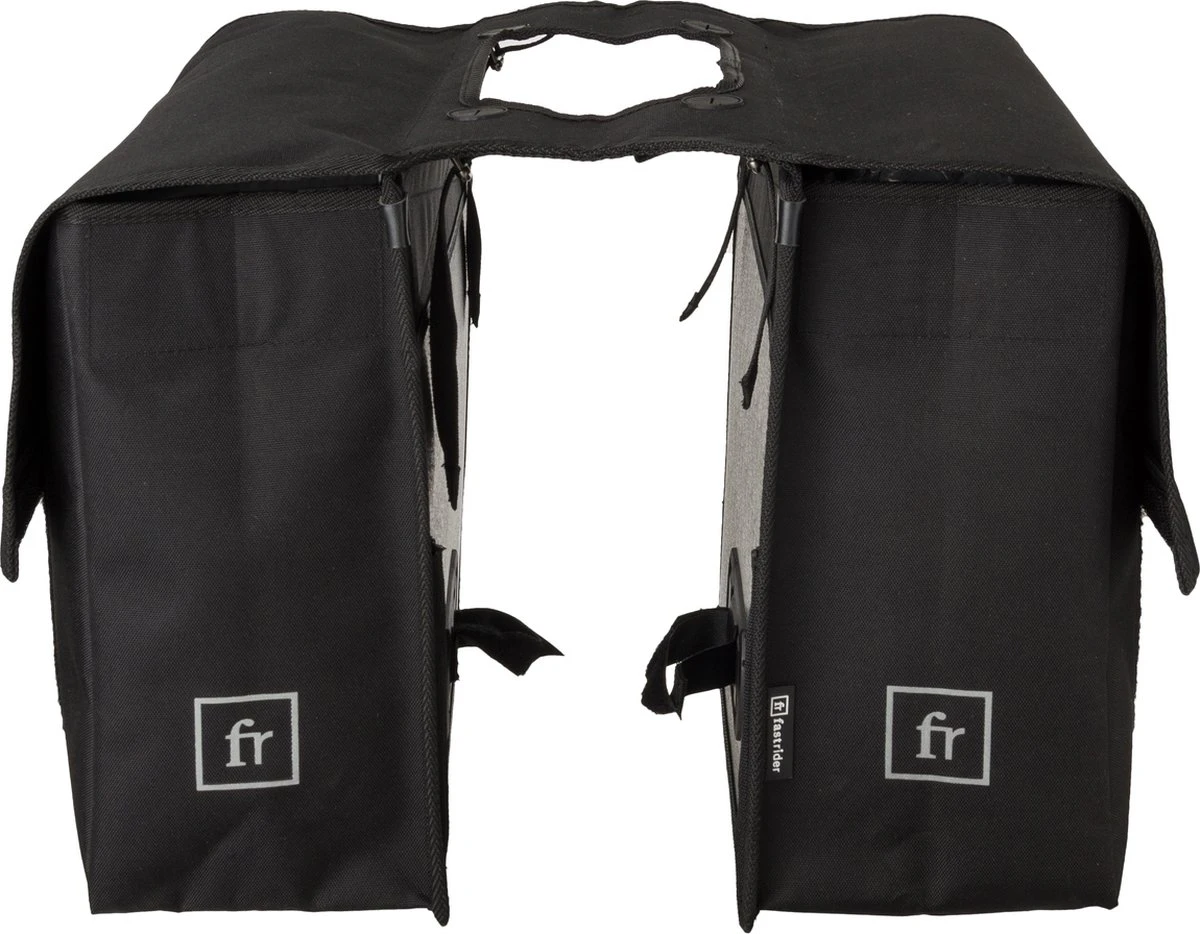 Fastrider Dubbele Fietstas Zwart - 31L - Afbeelding 2