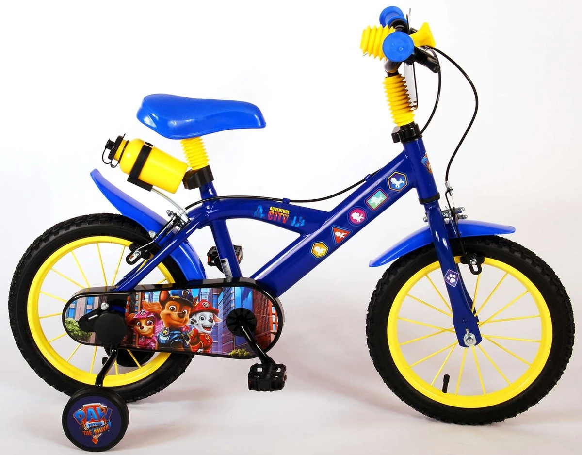Volare Paw Patrol The Movie Kinderfiets - Jongens - 14 Inch - Blauw - Twee Handremmen - Afbeelding 5