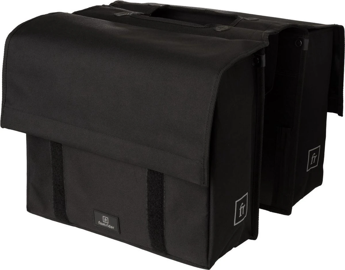 Fastrider Dubbele Fietstas Zwart - 31L