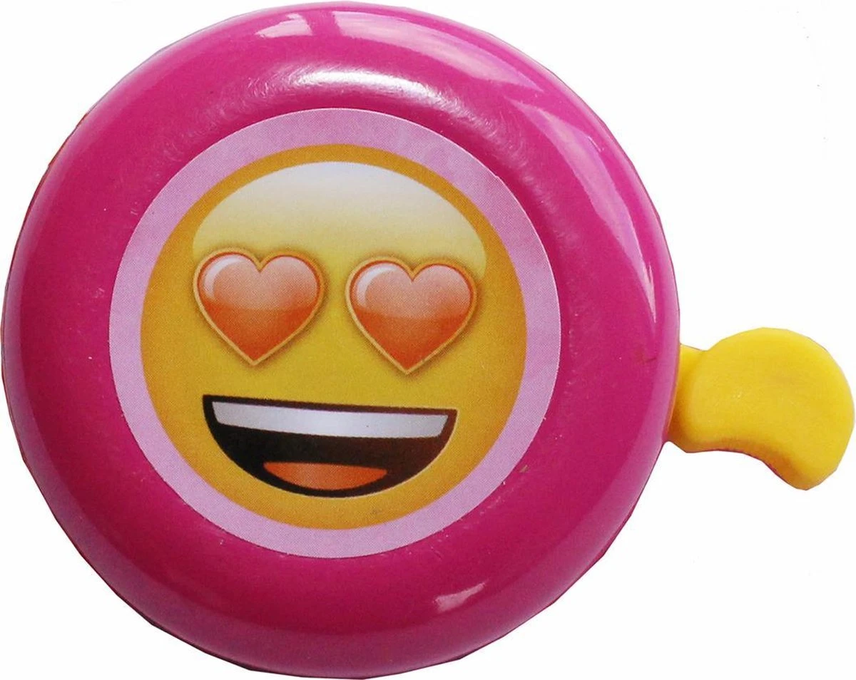 Emoji Fietsbel - Pink - Love - Hartjes - Kinderen - Afbeelding 2