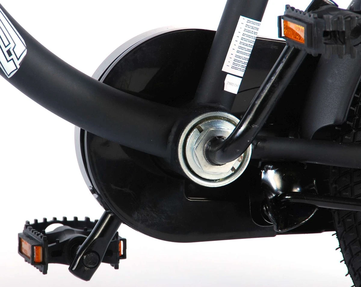 Volare Black Cruiser Kinderfiets - Jongens - 16 Inch - Zwart - 2 Handremmen - Afbeelding 17