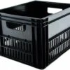 Kunststof Fietskrat 41 Liter Zwart