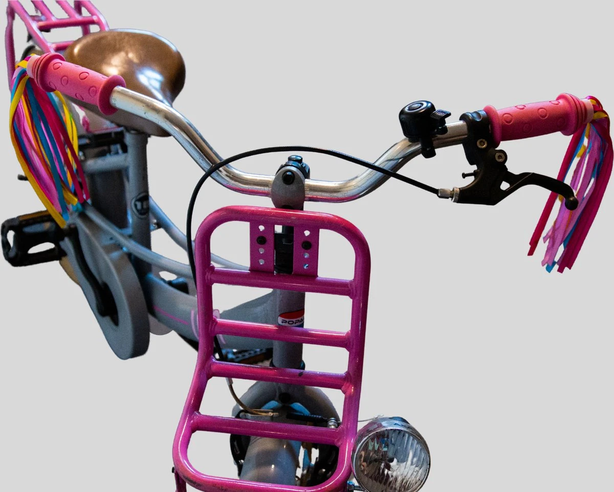 Entergoods® Fietsversiering Kinderfiets- Stuurslingers En Spaakkralen - Combi/Set - Fietsversiering Kinderen - Vrolijke Streamers Stuur + Spaakkralen Ster - Afbeelding 4