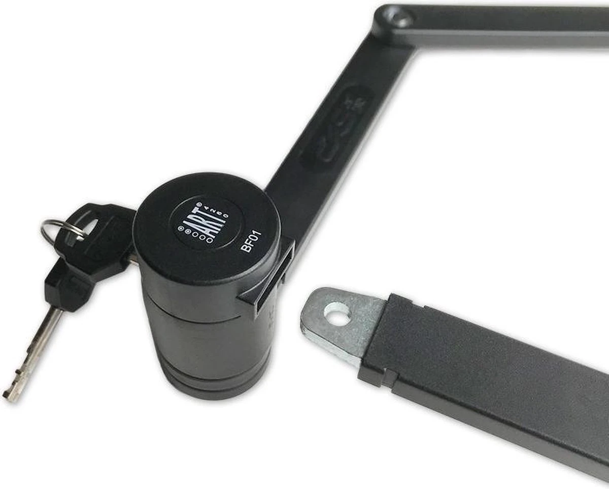 Sxp Vouwslot Art-2 Staal 100 Cm Zwart 11-delig - Afbeelding 4