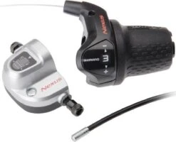 Shimano Shifter Rechts Revo Nexus SL-3S42 Rubber Zwart