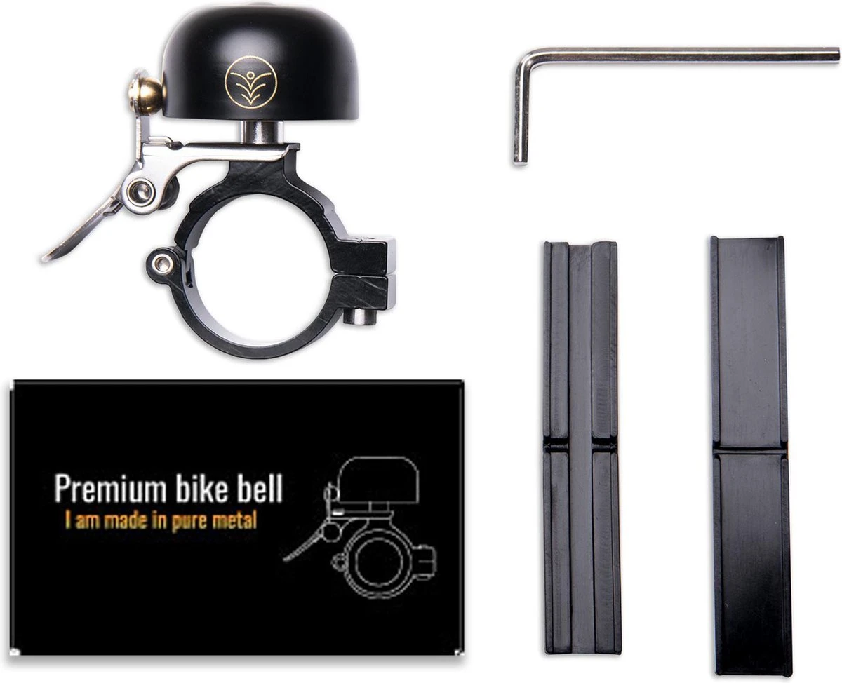 Fit Evolve® Premium Fietsbel - Messing - Fietsbel Racefiets - MTB - Zwart - Afbeelding 6