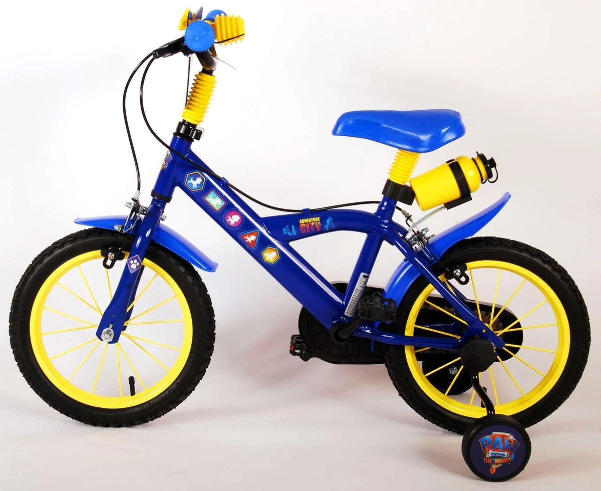 Volare Paw Patrol The Movie Kinderfiets - Jongens - 14 Inch - Blauw - Twee Handremmen - Afbeelding 14