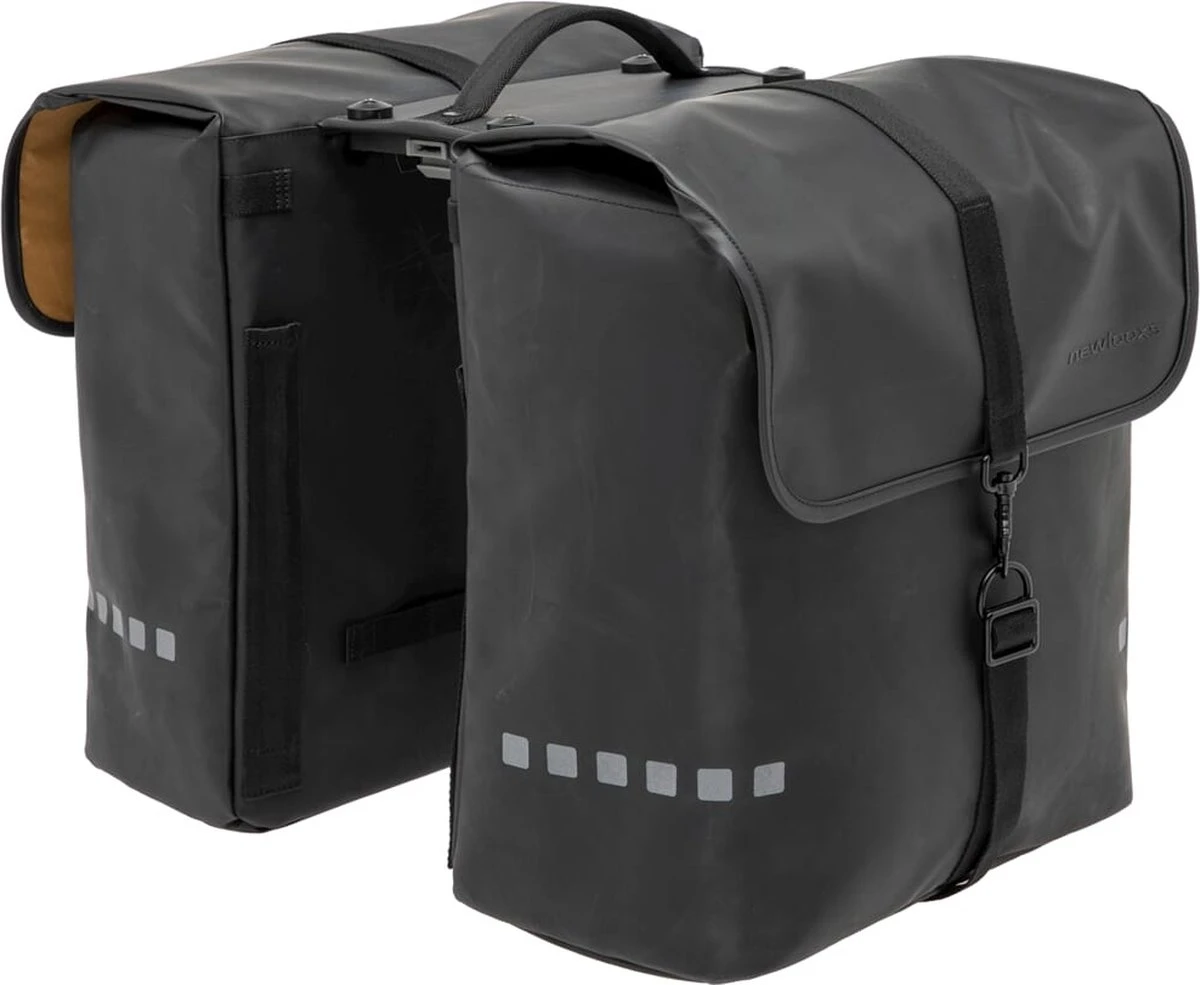 New Looxs Odense Dubbele Fietstas MIK - 39 Liter - Zwart - Afbeelding 4