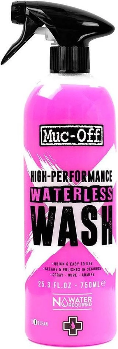 Muc-Off High Performance Waterless Wash Motor Fiets Poetsmiddel 750ml - Afbeelding 4