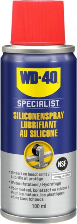 WD-40 Specialist® Siliconenspray - 100ml - Smeermiddel - Siliconenvet - Voor Gereedschap En Hogedruk Apparatuur