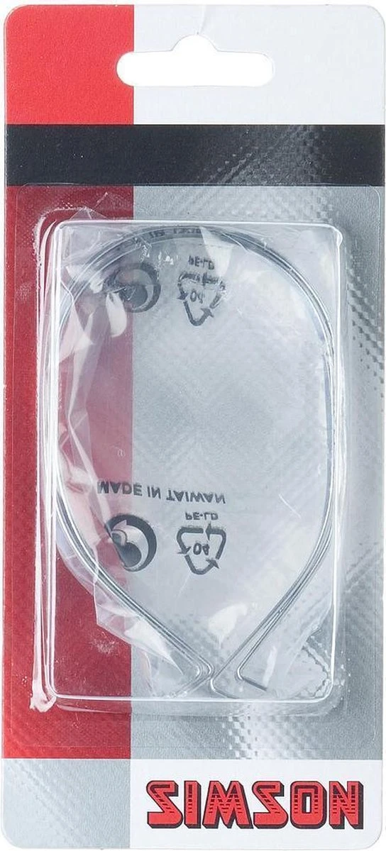 Simson Broekklemmen Kunststof Reflectie Zilver 2 Stuks - Afbeelding 3