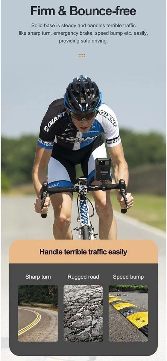 ROCK Waterbestendige Fiets Telefoonhouder Smartphones 4.5 Tot 6.7 Inch 3D Waterdicht Bescherming - Afbeelding 6